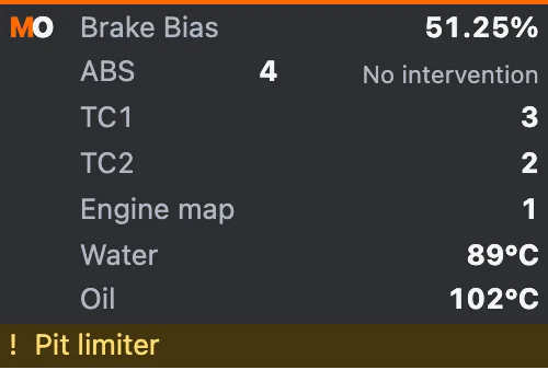 Car systems with sample data