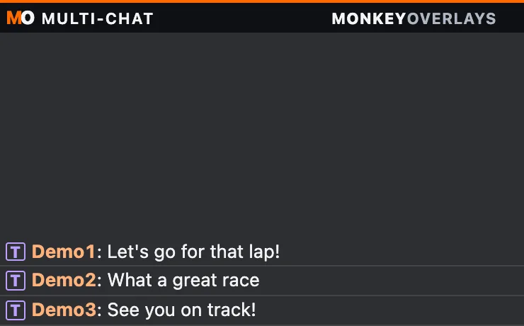 Multi-chat with sample data